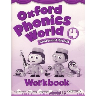 Bundanjai (หนังสือ) Oxford Phonics World 4 : Workbook (P)