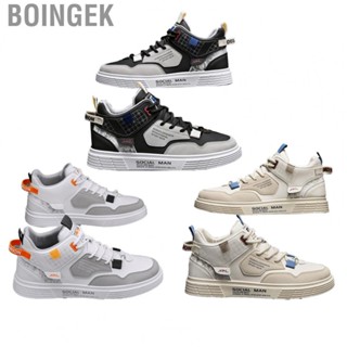 Boingek Men High Top Sneaker  Comfortable Lining Fashionable Men Board Shoes Warm Prevent Slip  for Boys for Causal for Winter