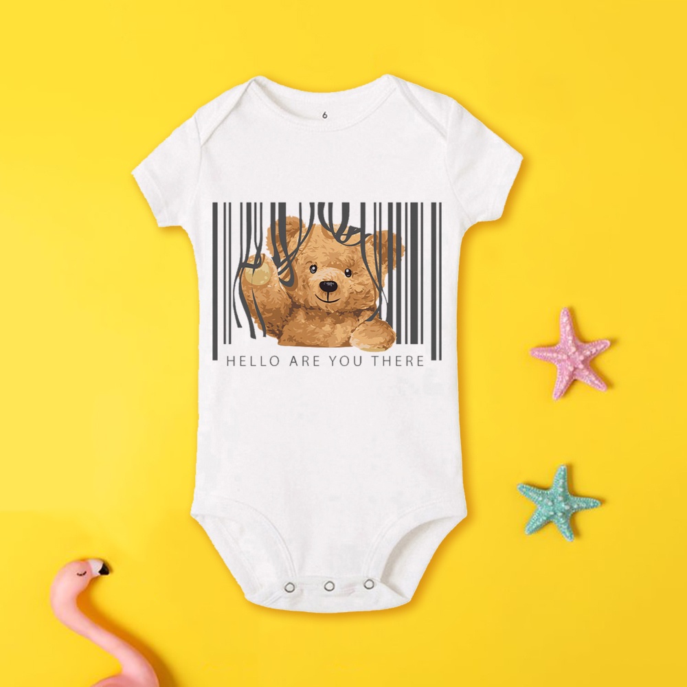 ขายดี ชุดบอดี้สูท เสื้อยืดแฟชั่น พิมพ์ลายหมี สีขาว สําหรับครอบครัว คุณแม่ พ่อ เด็ก - รูปที่ 7