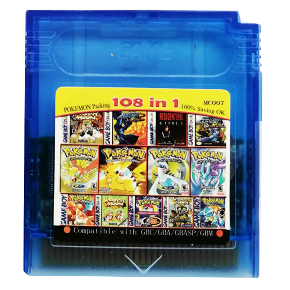 GBC cartridge 61 in 1 (multi cart for GameBoy, GBC) or 108 games in 1