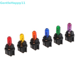 Gentlehappy หลอดไฟ T5 5 Led W1.2W สําหรับติดแดชบอร์ดภายในรถยนต์ 10 ชิ้น