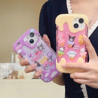 เคสโทรศัพท์มือถือ ลายไอศกรีม Coolommy สําหรับ IPhone 14 13 Promax 11 12 Xs xr 7p 8p