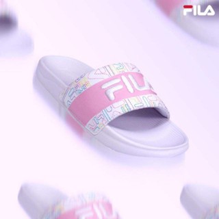 FILA รองเท้าแตะผู้หญิง รุ่น Rainbowi สีขาว/ชมพู ของแท้จากshop ไม่แท้ยินดีคืนเงิน