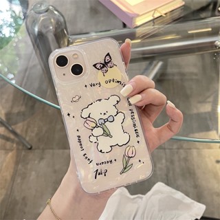 เคสโทรศัพท์มือถือ TPU กันกระแทก พิมพ์ลายลูกสุนัข สองชั้น สําหรับ iPhone 14 Pro Max 13 13pro 13prm iPhone 11 11pro 14plus 12Pro Max