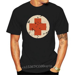 เสื้อยืด ลาย Mash 4077Th Medic Red Cross Olive สําหรับผู้ชาย ไซซ์ 4XL 5XL 6XL