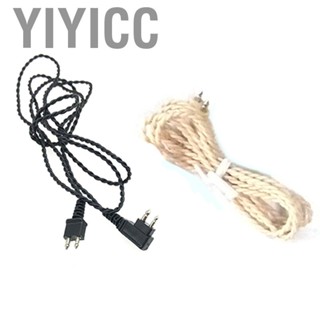 Yiyicc Hearing Amplifier Receiver Cable 2 Pin Cord Replacement Accessory for Pocket Hearing Amplifier