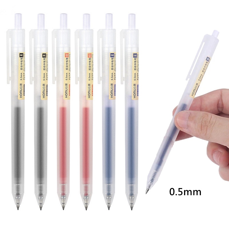 0.5 มม. สีดํา / น้ําเงิน / แดง ผสม ขัด พับเก็บได้ ปากกาลูกลื่น / แบบกด แห้งเร็ว เขียนลื่น ปากกาเจล / สํานักงาน ธุรกิจ ลายเซ็น ปากกา / อุปกรณ์การสอบ อุปกรณ์การเรียน เครื่องเขียน