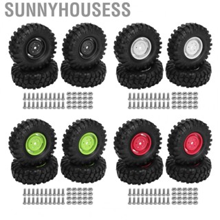 Sunnyhousess RC Off Road Vehicle   RC Tyre Strong Cushioning Easy Installation Flexible Rubber 4PCS  for RC Climbing Car