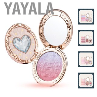 Yayala Gradient Glitter Glisten Glowing Long Lasting Cosmetic Blusher for Girls Women