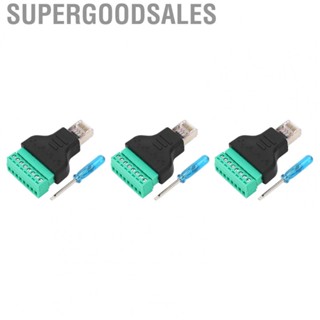 Supergoodsales RJ45 Adapter Connector Perfect Match Screw Terminal for Network