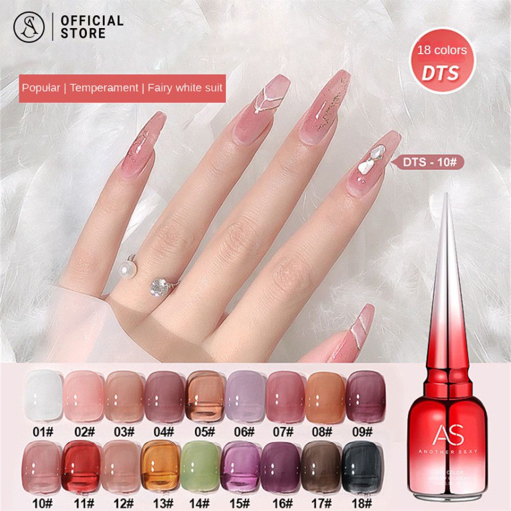 สีเจล สีทาเล็บเจล AS ( รหัส DTS ) สีไซรัป 18 เฉด 15ml ยาทาเล็บเจล AS เงา ติดทนนาน เม็ดสีแน่น พร้อมส่