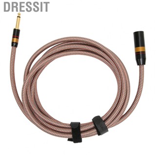 Dressit XLR  Cord  Gold Plated Connector Widely Used 6.35mm To XLR Male  Cord  for Public Address System for Conference Room