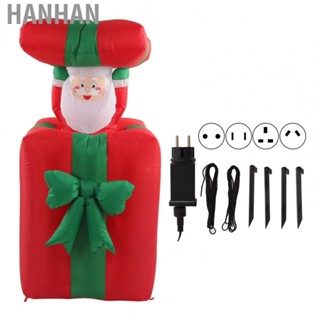 Hanhan Inflatable Santa Decorations  Christmas Inflatable Santa Reusable  for Garden