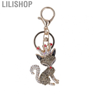Lilishop Little Fox Keychain  Durable Fadeless Crystal Keychain  for Backpack