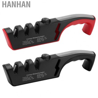 Hanhan Ergonomic  Sharpening Tool Black  Sharpener with Widen Handle for Restaurant