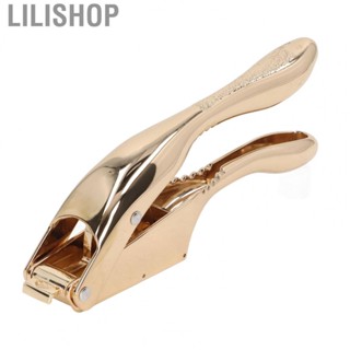 Lilishop Garlic Press Gold Color Aluminium Alloy Garlic Press Style  Design