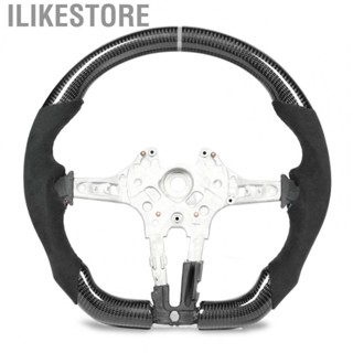 Ilikestore Custom Carbon Fiber Steering Wheel Suede M‑tri for BMW F20 F22 F30 F32 F87 F80 F82 M140i M2 M3 M4 Car Accessories