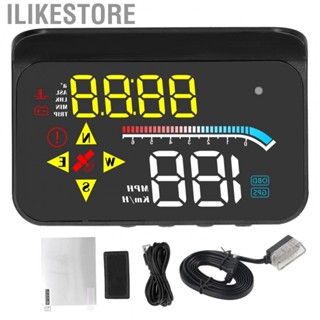 Ilikestore gauge speed auto accessories Auto OBD2 +  Systerm HUD Head‑Up Display Digital Car Speed Projector Universal auto