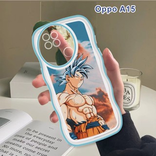 เคส OPPO A15 A15S A31 A33 A53 A93 2020 F17 Pro Reno 4F A52 A92 เคสโทรศัพท์มือถือแบบนิ่ม กันกระแทก กันรอยกล้อง ลายดราก้อนบอล คลื่น แฟชั่น