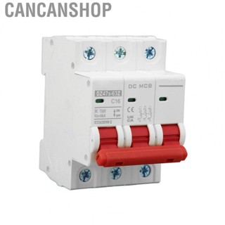 Cancanshop 3P DC Circuit Breaker 6000A Breaking  Mini Safe Circuit Breaker 16A 750V