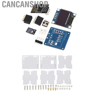 Cancanshop DIY Electronic Clock Kit  DC5V Micro USB Full Transparent Case DIY Clock Timing Module  for Office