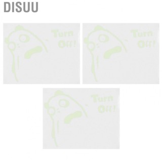 Disuu 3Pcs Decal  Luminous Decoration Cute  For Wall Window Switch Rems