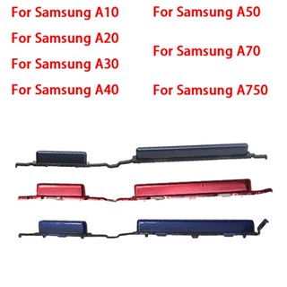 ปุ่มปรับระดับเสียงด้านข้าง สําหรับ Samsung A10 A105F A20 A205F A30 A305F A40 A50 A70 A7 2018 A750