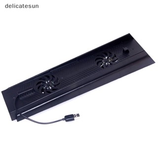 Delicatesun ฐานพัดลมระบายความร้อน แนวตั้ง 2 ช่อง แนวตั้ง สําหรับ Playstaion 4 PS4 PS 4 Console 3 USB