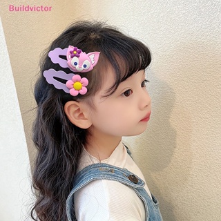 Buildvictor กิ๊บติดผม รูปการ์ตูนหมี กระต่ายน่ารัก เครื่องประดับ สําหรับเด็กผู้หญิง นักเรียน 5 ชิ้น