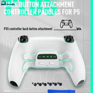 （Only Back Key）Ps5 Controller Back Button Attchment With Led Indicator Turbo-speed Adjustable For Ps5 Accessories home