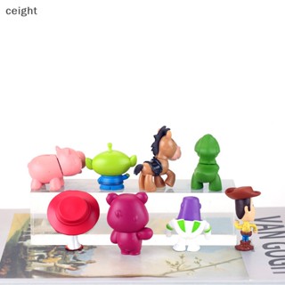 [ceight] โมเดลตุ๊กตาฟิกเกอร์ การ์ตูนดิสนีย์ Toy Story สําหรับตกแต่งรถยนต์ 8 ชิ้น ต่อชุด