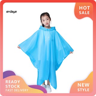 Edy- เสื้อปอนโช กันฝน แบบพกพา สําหรับเด็ก กลางแจ้ง แขนยาว