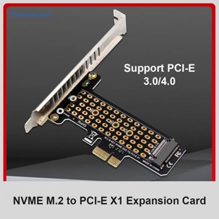 [ElectronicMall01.th] บอร์ดอะแดปเตอร์ SSD M.2 NVME เป็น PCI-E X1 รองรับการ์ดต่อขยาย PCI-E4.0 3.0 สําหรับ 2230 2242 2260 2280