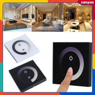 Dc 12v-24v Wall Touch Panel สวิตช์ไฟ Dimming Controller High Sensitive Touch Sensing Brightness ปรับได้หลายสถานการณ์ Application canyon