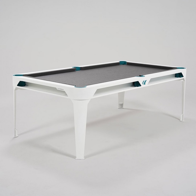 Cornilleau โต๊ะพูลกันน้ำ เอาท์ดอร์ Hyphen ขนาด 7 ฟุต สีโพลาร์ไวท์ Outdoor Pool Table 7ft Polar White