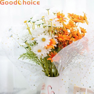 【Good】1 Pcs 5-Head Artificial Silk Fake Daisy Flower Bouquet Branch Wedding Home Decor【Ready Stock】