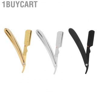 1buycart Folding Handle Razor  ABS+stainless Steel Straight Safe Professional for Men Haircutting Barber Beard Shaving Eyebrow Shaping