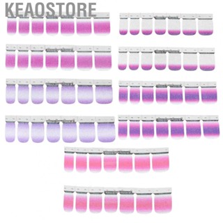 Keaostore Full Cover Nail   Widely Used Polish Self Adhesive Art Wraps Strips Easy Use for Man Indoor