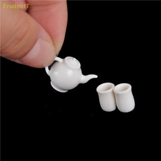 [ErudentT] ชุดหม้อจิ๋ว 1:12 สําหรับตกแต่งบ้านตุ๊กตา เฟอร์นิเจอร์ 3 ชิ้น