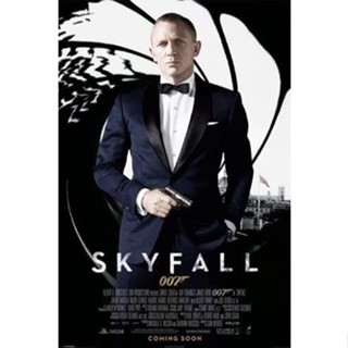 โปสเตอร์ผ้าใบ ลายภาพยนตร์ James Bond Skyfall สําหรับตกแต่งผนังห้องนอน ห้องนั่งเล่น