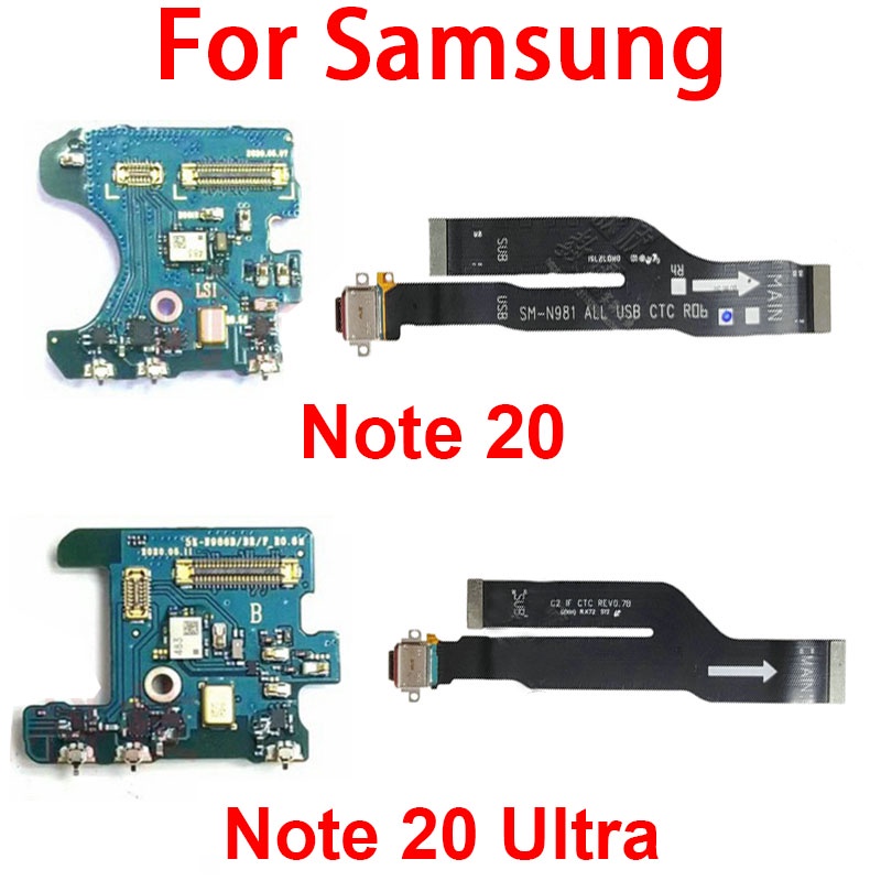 ของแท้ แท่นชาร์จไมโครโฟน USB สําหรับ Samsung Galaxy Note 20 Ultra N981 N9810 N981B U N N986 N986B N986F N986U D N