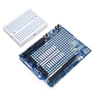 Uno บอร์ดขยายโปรโต้ชิลด์ พร้อมบอร์ดขนมปัง ขนาดเล็ก SYB-170 สําหรับ ARDUINO UNO ProtoShield