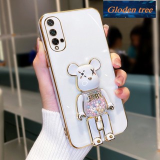 เคสโทรศัพท์มือถือ ซิลิโคนนิ่ม กันกระแทก ลายต้นไม้ Gloden สําหรับ huawei nova 5t nova5 t