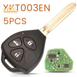 Xhorse รีโมตกุญแจรถยนต์ 3 ปุ่ม สําหรับ Toyota Style for VVDI Key Tool 5 ชิ้น ต่อล็อต