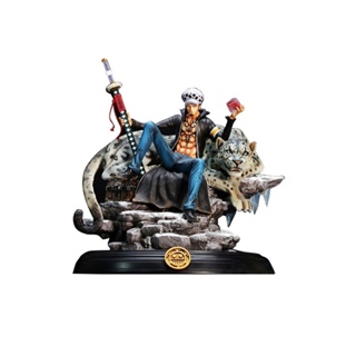 Spot integrated GK action character animation Trafalgar Law snow leopard PVC model collection toy scene statue oversized desktop decoration