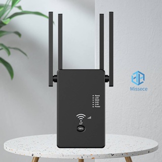 เครื่องทวนสัญญาณอินเตอร์เน็ตไร้สาย WiFi Dual Band 2.4Ghz 5.8Ghz ครอบคลุมกว้าง พร้อมเสาอากาศภายนอก 4 เสา สําหรับบ้าน