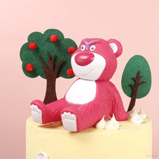 Ag Lotso ฟิกเกอร์ รูปหมี สตรอเบอร์รี่ เคลือบ สําหรับตกแต่งบ้าน เก็บสะสม