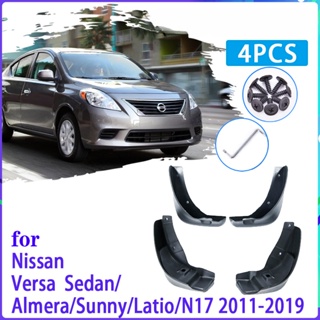 บังโคลนรถยนต์ อุปกรณ์เสริม สําหรับ Nissan Versa Sedan Latio Sunny Almera N17 2011~2019