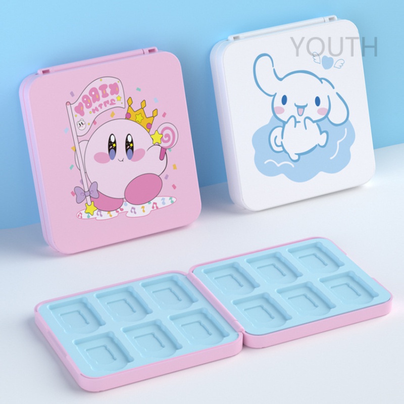 กล่องเคสซิลิโคนแม่เหล็ก สําหรับใส่จัดเก็บการ์ดเกม Nintendo Switch 12 ชิ้น