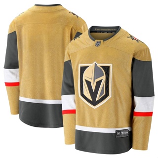 เสื้อกีฬาแขนยาว ลาย HQ1 NHL Vegas Golden Knights Jersey Gold Hockey พลัสไซซ์ QH1